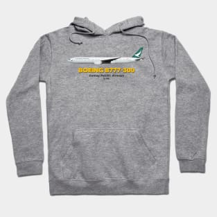 Boeing B777-300 - Cathay Pacific Airways Hoodie